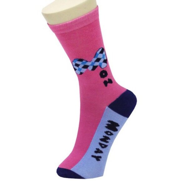 Days of the Week Crew Novelty Socks 9-11 Gift Set of Six Pair of Socks Yelete - Picture 5 of 7